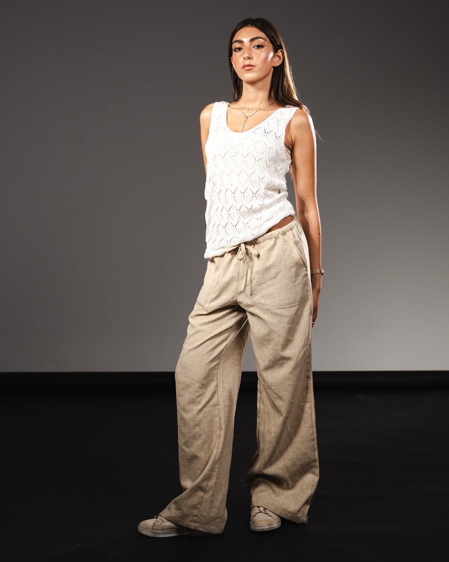 The Shell White Tank Top